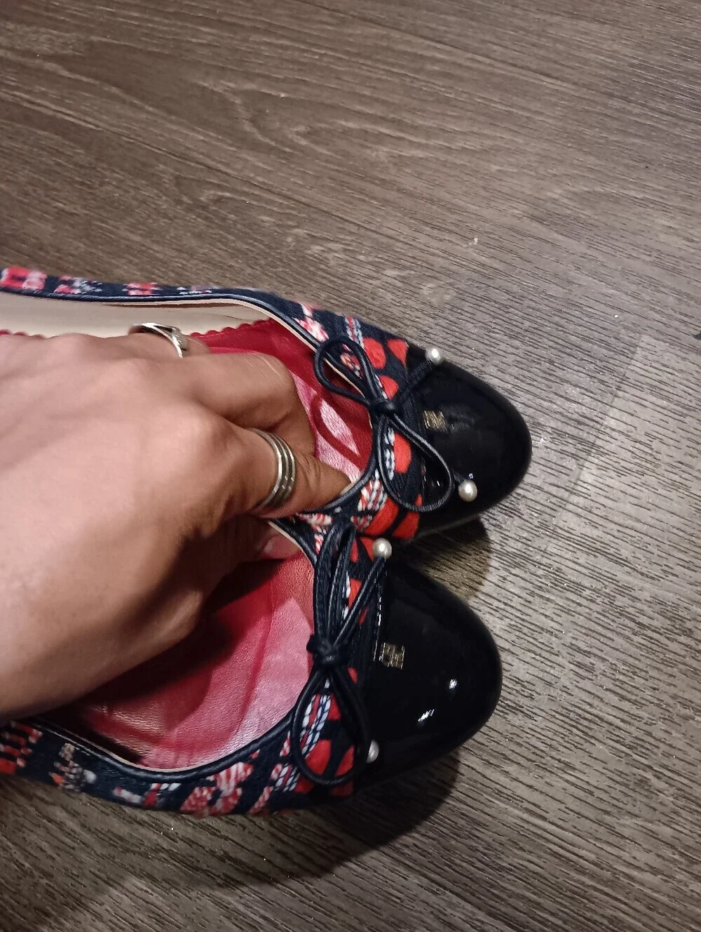 CH Carolina Herrera Size EU 39 US 8 Multicolor Tweed Ballet Flats Cute